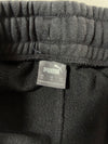 Vintage Puma Black Fleece Jogger Sweatpants (W:30) (L:37)