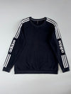Adidas Neo 3-Stripe Sleeve Logo Crewneck Sweatshirt – Black (S)