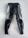 IXS Motorcycle Racing Leather Pants Grey/black genuine leather mot, CE knee armor, race-spec(W:32/L:38)