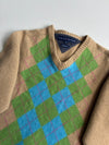 Tommy Hilfiger Lambswool Argyle V-Neck (XS)