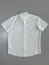 SU Straight Up Linen Band Collar Shirt (Xl)