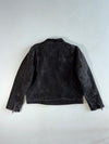 Bernardi Collection Washed Black Canvas Utility Jacket – Multi-Pocket, Quilted Lining (XL)
