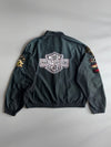 Harley-Davidson | Black Patched Biker Bomber Jacket (XXL)