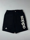 Adidas Oversized Logo Black Athletic Shorts (W:31) (L:19)