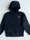 The North Face Fleece Hooded Zip Jacket – Black (s)