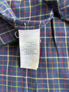 Ralph Lauren Navy Multi-Check Button(L)