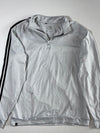Adidas Golf White Quarter-Zip Pullover with 3-Stripe Sleeve – (XL)