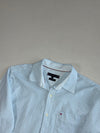 Tommy Hilfiger Light Blue Gingham Check Shirt – Chest Pocket (M)