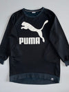 Puma | Oversized Logo Crewneck Sweatshirt | Black (L)