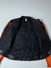 Orange & Black Leather Racing 
Vintage  Jacket (XS)