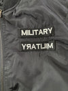 Laking Clothing Co "The Cross" Military Patch Bomber Jacket – Black (L)