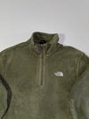 Vintage The North Face Olive Green Polartec Quarter Zip Fleece  (M)