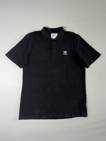 Adidas Originals Black Piqué Polo  Trefoil (XL)