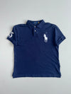 Polo Ralph Lauren Custom Slim Fit Big Pony Navy Polo Shirt (L)