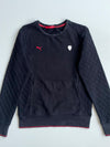 Puma Scuderia Ferrari Quilted-Sleeve Crewneck Sweatshirt”(S)