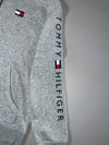Tommy Hilfiger Grey Full Zip Hoodie Big Flag Logo Sleeve Print Size (M)