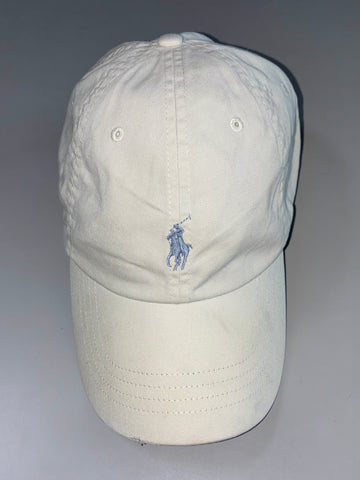 Polo Ralph Lauren Cap – Beige with Navy Pony (Adjustable)