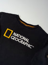 National Geographic Black Embroidered Logo Sweatshirt (M)