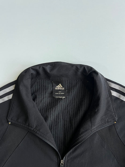 Adidas Three Stripe Windbreaker Track Jacket (M/L)