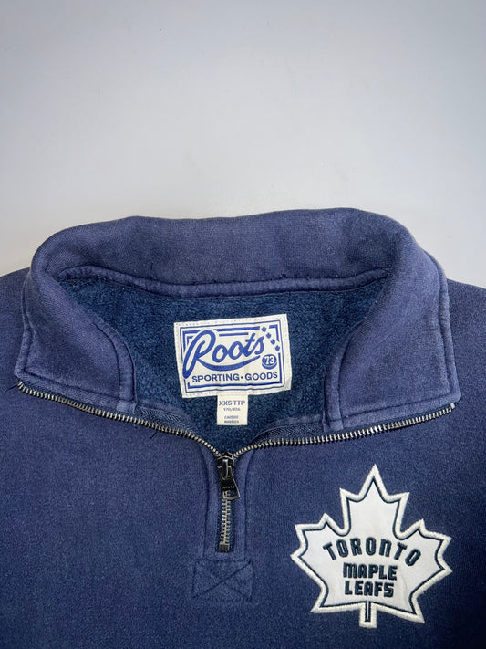 Roots Canada x Toronto Maple Leafs | Quarter-Zip Sweatshirt (S)