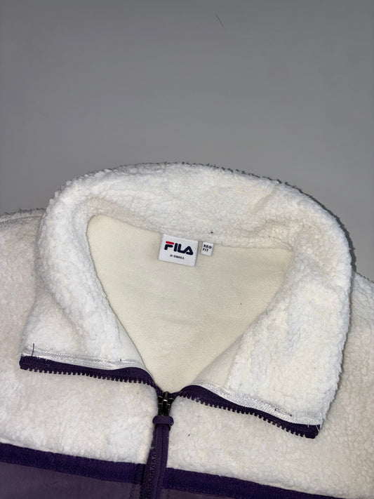 FILA Biella Italia Sherpa Fleece Zip Jacket (M)
