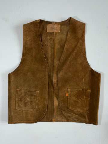 Levi’s Vintage Brown Suede Pocket Vest (XS)