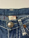 Vintage True Religion Women’s Super T Big Stitch Jeans (W:28) (L:38)