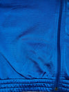 Adidas Three Stripe Full Zip Track Jacket | Royal Blue Black Athletic Training Top (M)