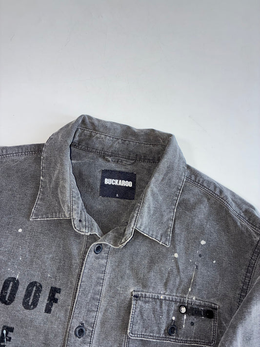 Buckaroo Grey Washed Work Shirt(S/M)