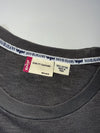 Levi’s 501 “Gold Dust” Grey Slub Long Sleeve Tee – All-Over Graphic (L)
