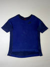 Nike Sportswear Royal Blue Pique Tee – Dipped Hem  (2XL)