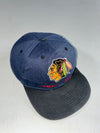 Vintage NHL Chicago Blackhawks Embroidered Navy & Black Snapback (Adjustable)