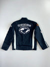 “V.H.P.G Polo Racing Jacket – Multi Patch  | Embroidered Logos | Statement Back Graphic | Rare Vintage Streetwear” (L)