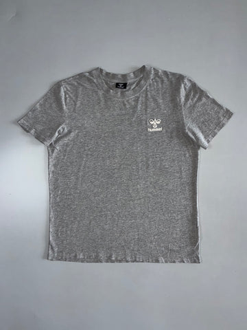 Hummel Grey Logo T-Shirt (L)