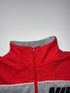 Nike Sportswear Red & Grey Quarter Zip Sweatshirt (S)