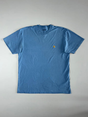 Carhartt WIP Chase Logo T-Shirt – Sky Blue (L)