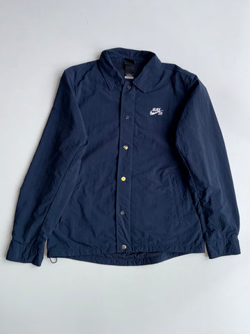 Nike SB Coach Jacket  Nike SB Snap Button & Zip up Coach Jacket Navy Blue (L)