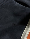 Vintage Harley-Davidson Black Orange Striped Zip-Up Hoodie (M)