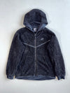 Nike Black Sherpa Fleece Zip Hoodie(Xl)