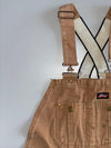 Vintage Dickies Tan Canvas Bib Overalls (Full L:65| Pant - W:36 |L:43)