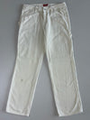 Dickies White Striped Corduroy Carpenter Pants (W:32|L:41)