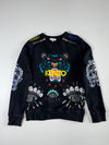 Kenzo | Tiger Eyes Zip Shoulder Sweatshirt Black | (S)