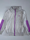 Adidas Grey & Purple Track Jacket Size (S)