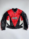 Vintage Scott Leathers UK Racing Leather Jacket  Back Hump, Padded (L)