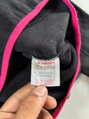 Kappa Black & Pink Half-Zip Fleece Pullover (XS)