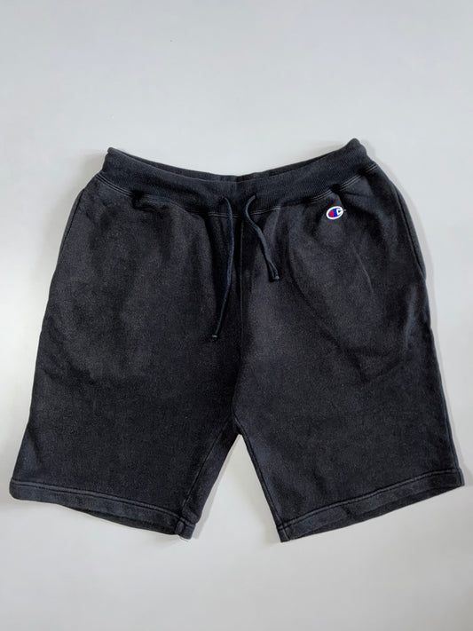 Champion Black Washed Sweat Shorts Elastic(W:30|L:19)