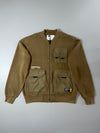 NHIZ izzue x Neighborhood Tan Multi-Pocket Zip Bomber (XL)