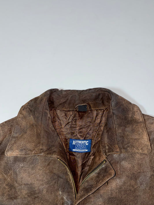 Authentic NRA Premium Original Leather Jacket (L)
