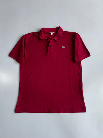 Lacoste Classic Fit Pique Polo – Burgundy (L)