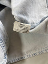Vintage Arizona Jeans Acid Wash Leather Yoke Denim Shirt (2XL)